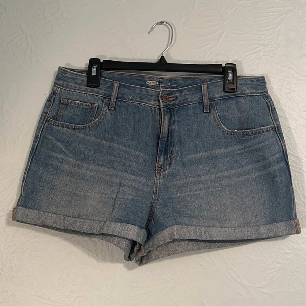 Old Navy Medium Wash High Rise Shorts